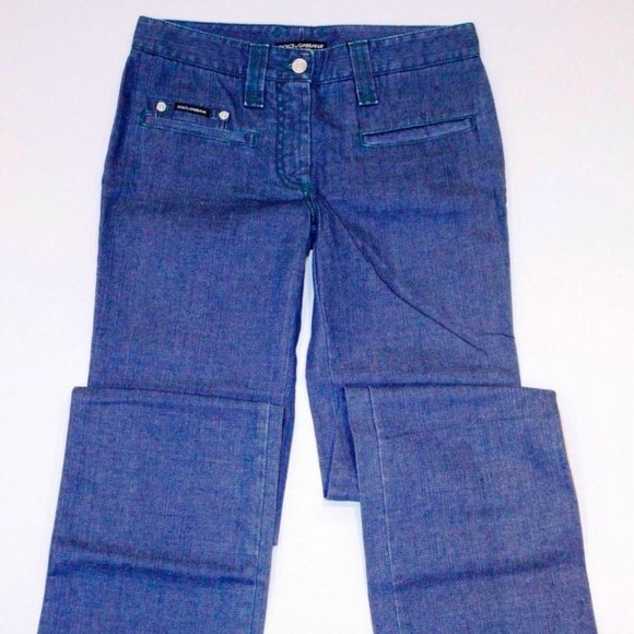 DOLCE & GABBANA  Denim D&G Jeans Wide Leg ITALY - Picture 3 of 4